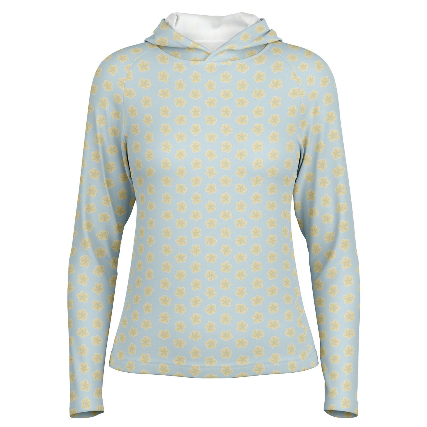 Women's Salty & Sun Kissed Frangipani UPF 40+ Sun hoodie.