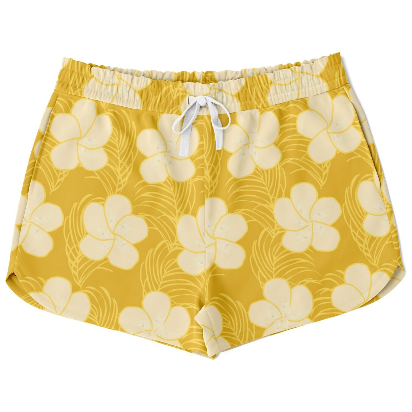 Tropical Frangipani Beach Shorts