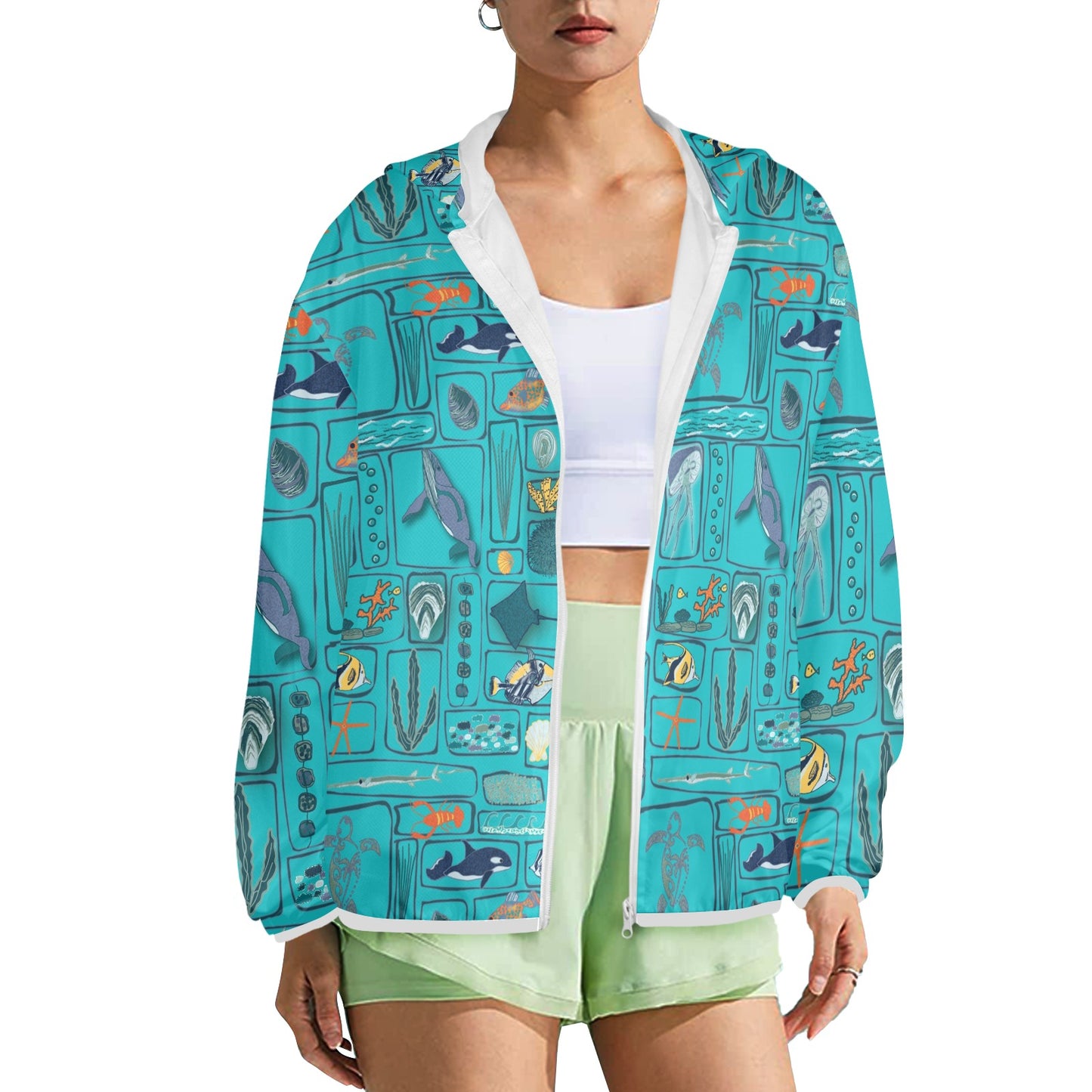 Women's Underwater wonders Sun Hoodie
