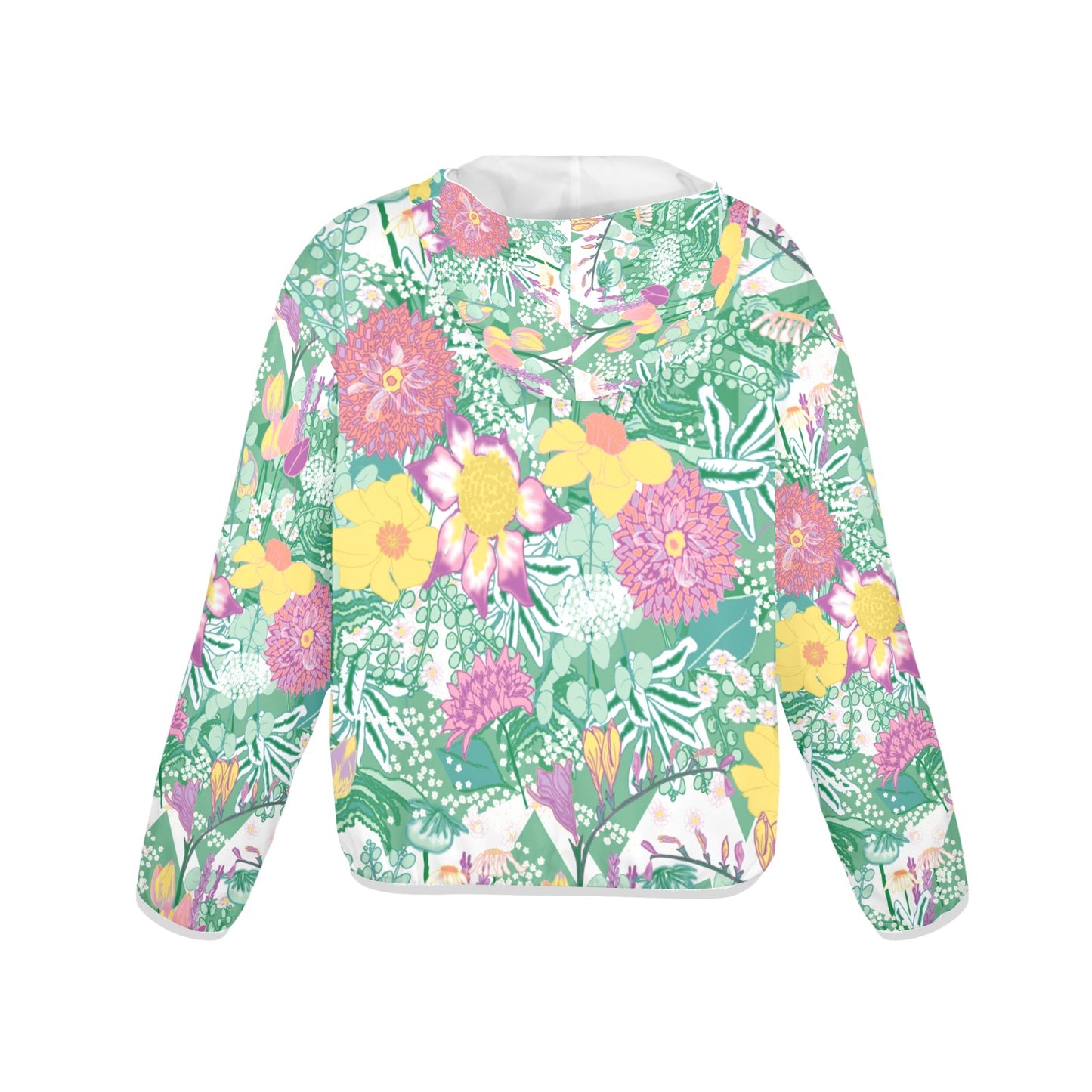Spring Flower Bouquet zip hoodie.