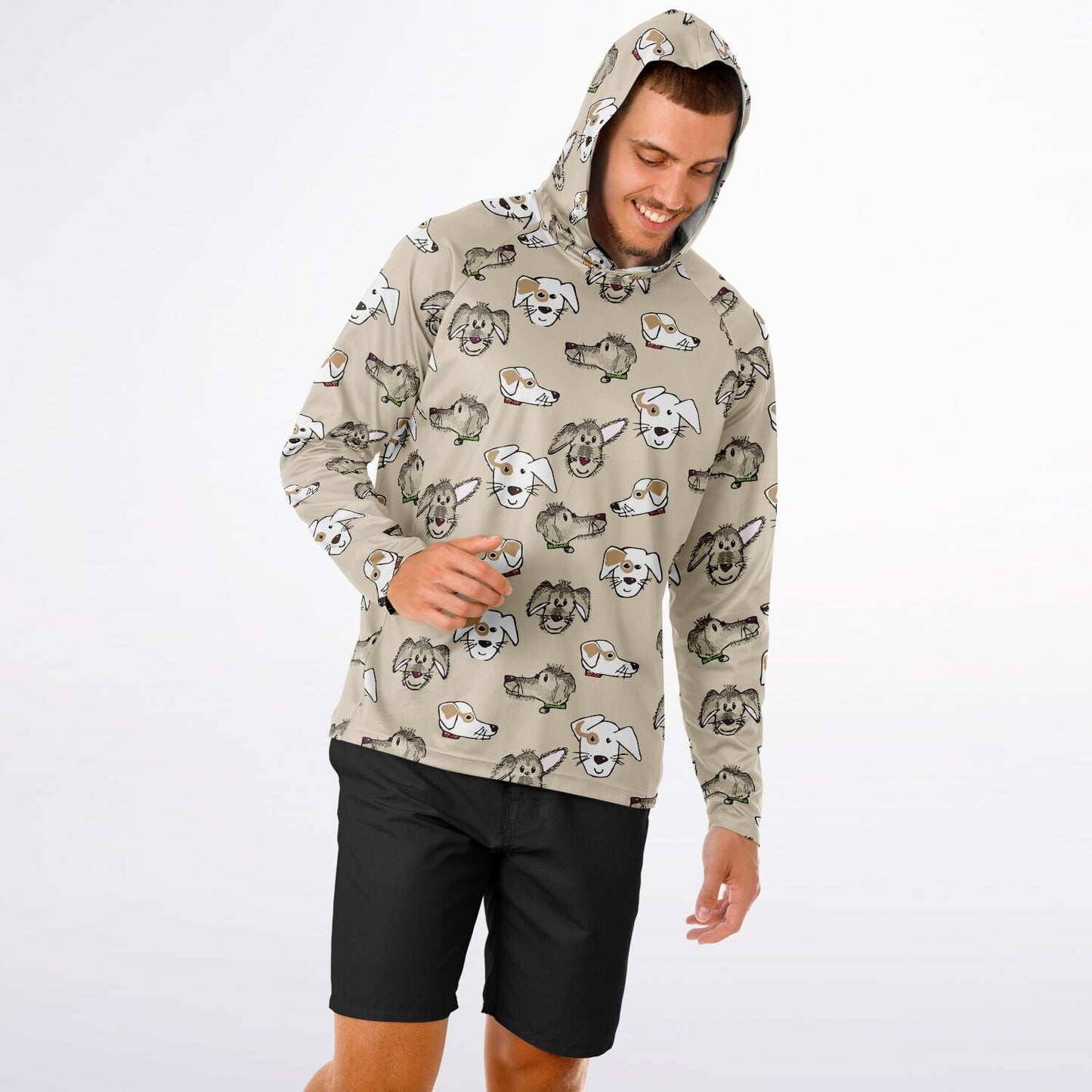 Ted & Loki Men's UPF 40+ sun hoodie. Sustainably 100% recycled