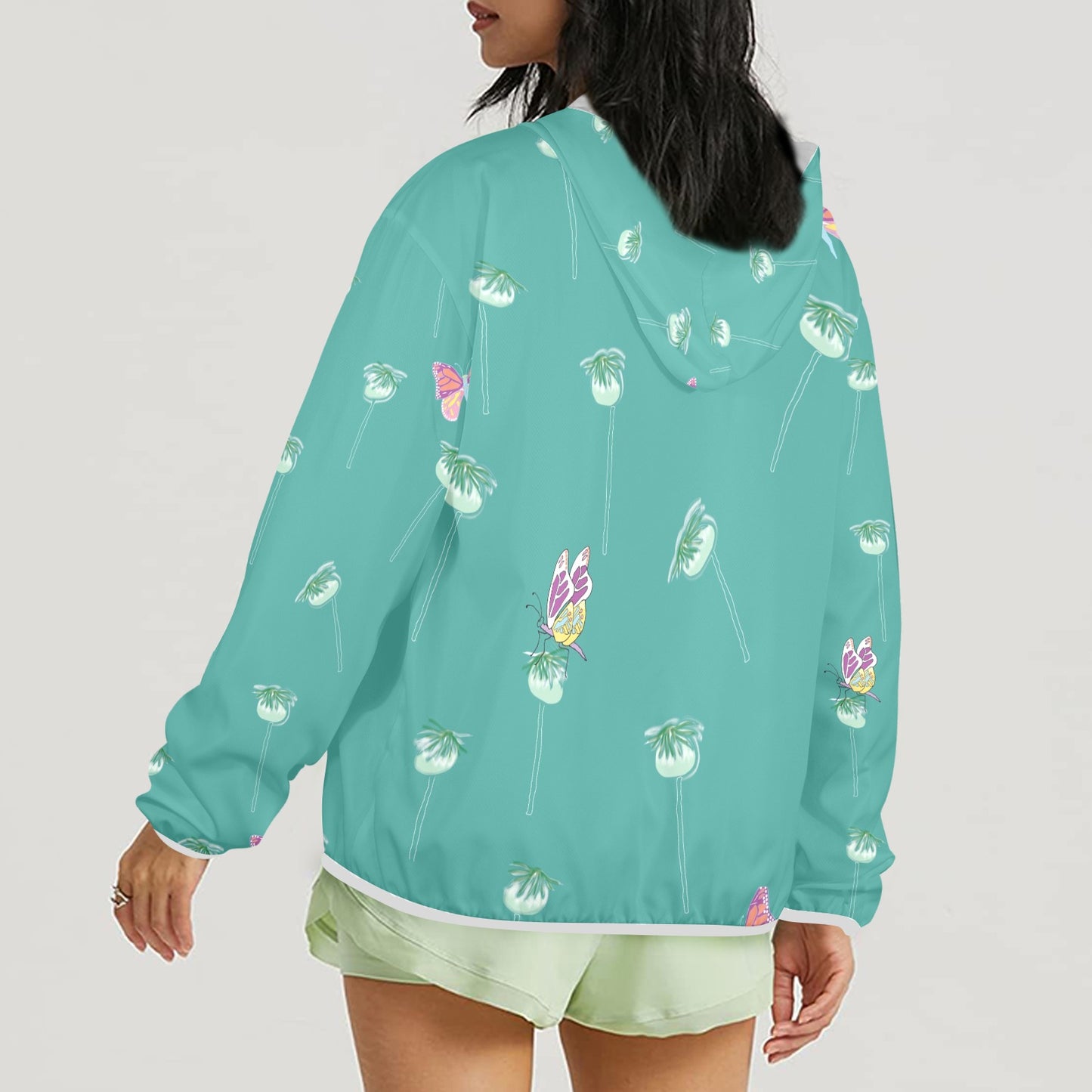 Women's Butterflies on seedpods Sun Hoodie