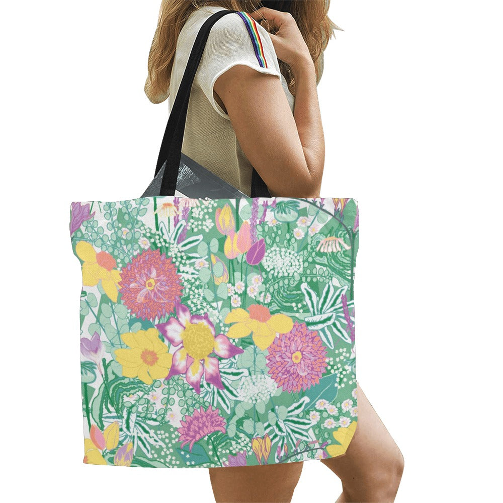Spring Flower Bouquet tote bag by Wild Design NZ