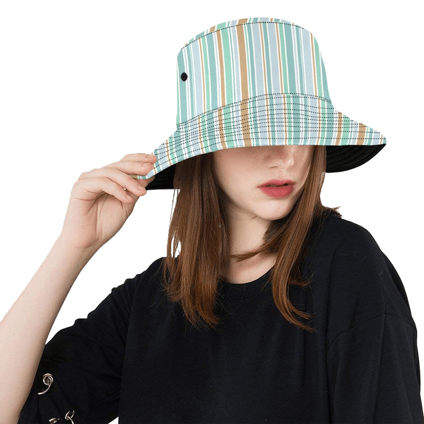 Salty & Sunkissed Beach Stripes Bucket Hat