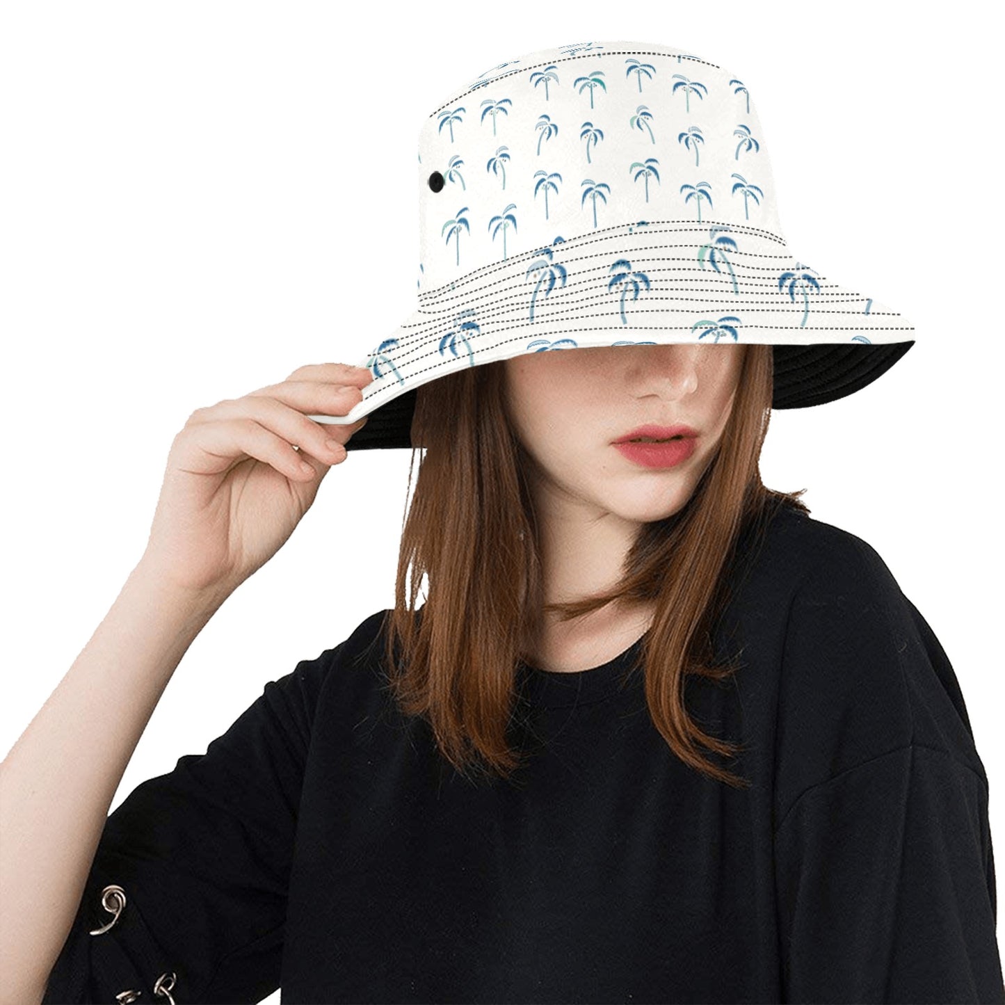 Sunkissed-palms bucket hat
