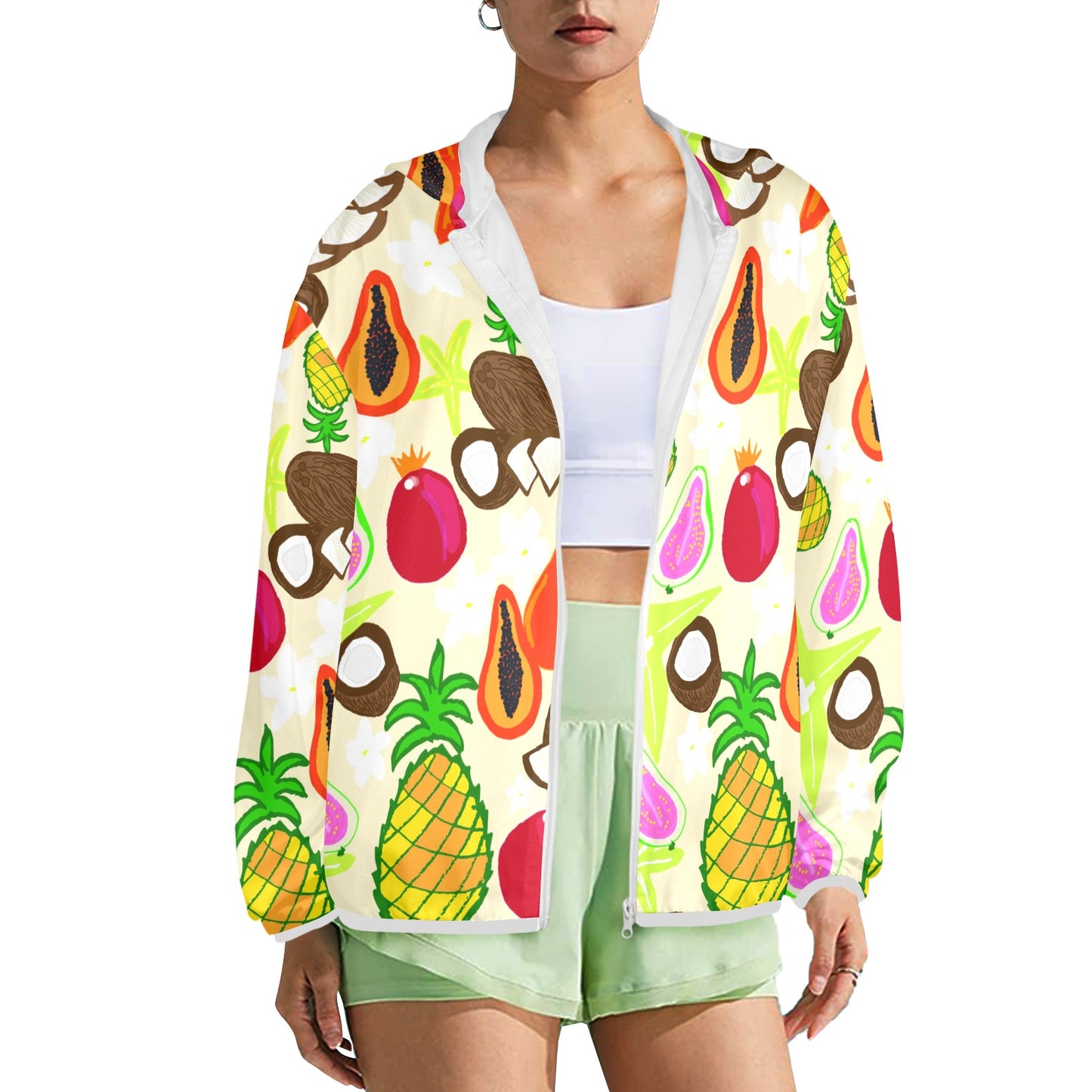 Women's Tropical Fruit Sun Hoodie