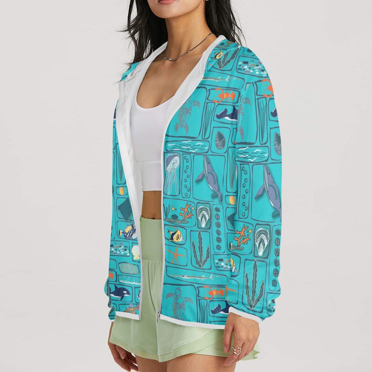 Women's Underwater wonders Sun Hoodie