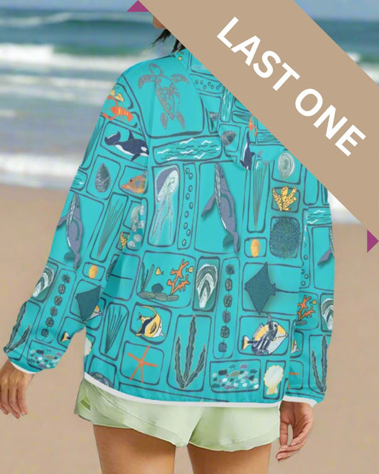 Underwater Wonders Zip Sun Hoodie.
