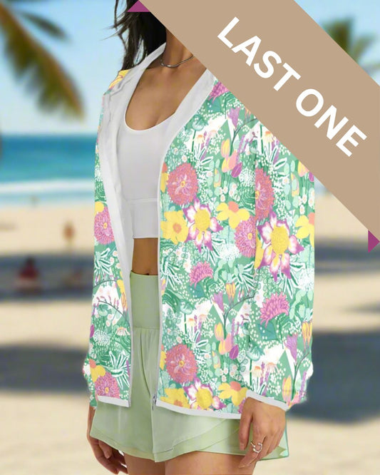Spring Flower Bouquet zip hoodie.