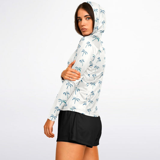 Women's Sunkissed Palms UPF 40+ Sun Hoodie. Sustainably 100% recycled
