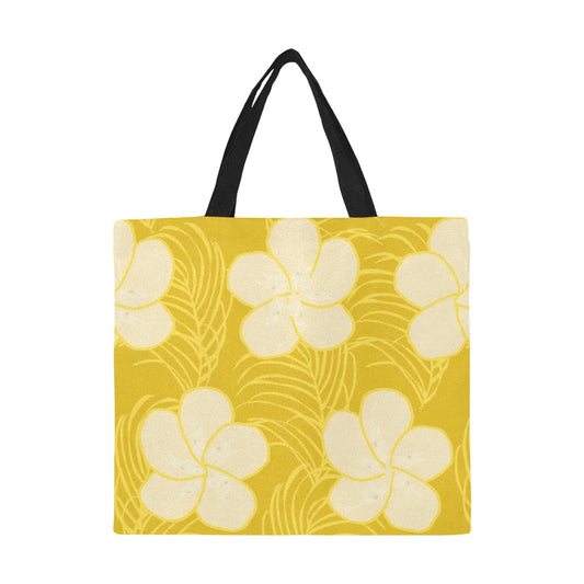 Tropical frangipani tote bag by Wild Design NZ