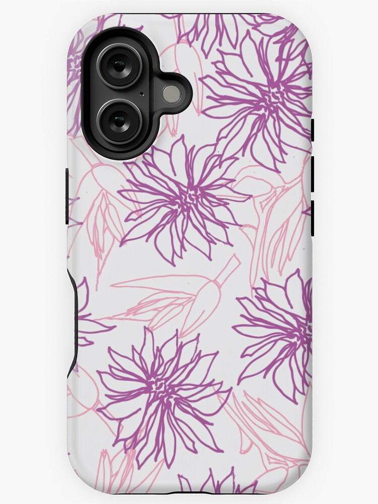 spring flower dahlias phone case